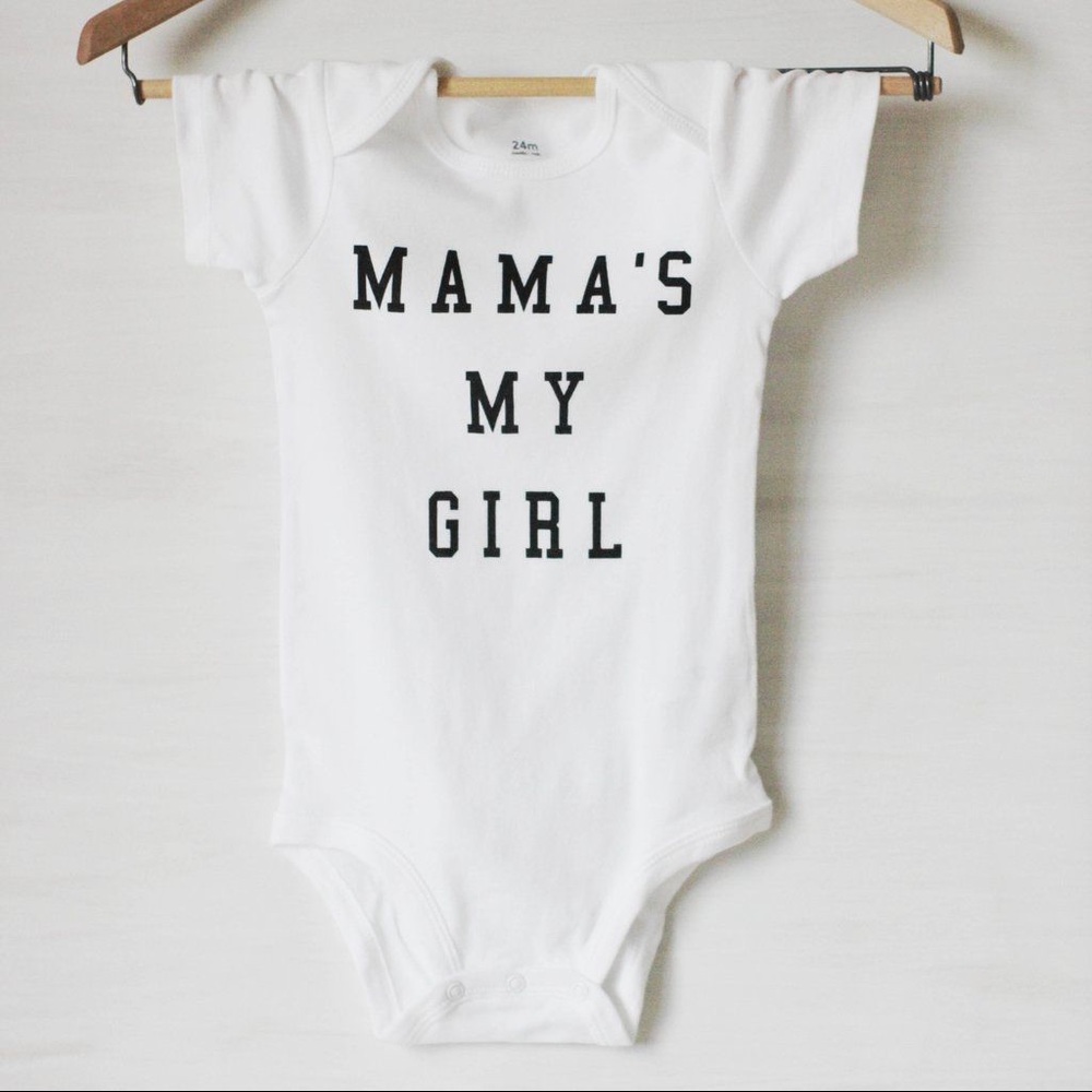 Ford & Wyatt “Mama’s My Girl” onesies